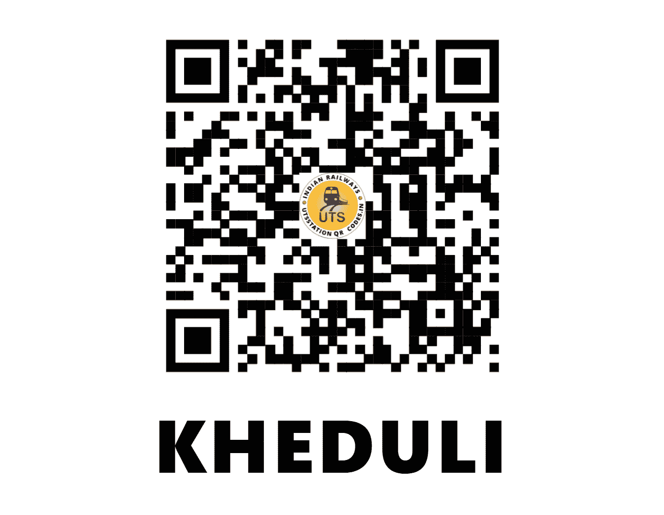UTS QR Code for KHEDULI - KQW - NW (RAJASTHAN)