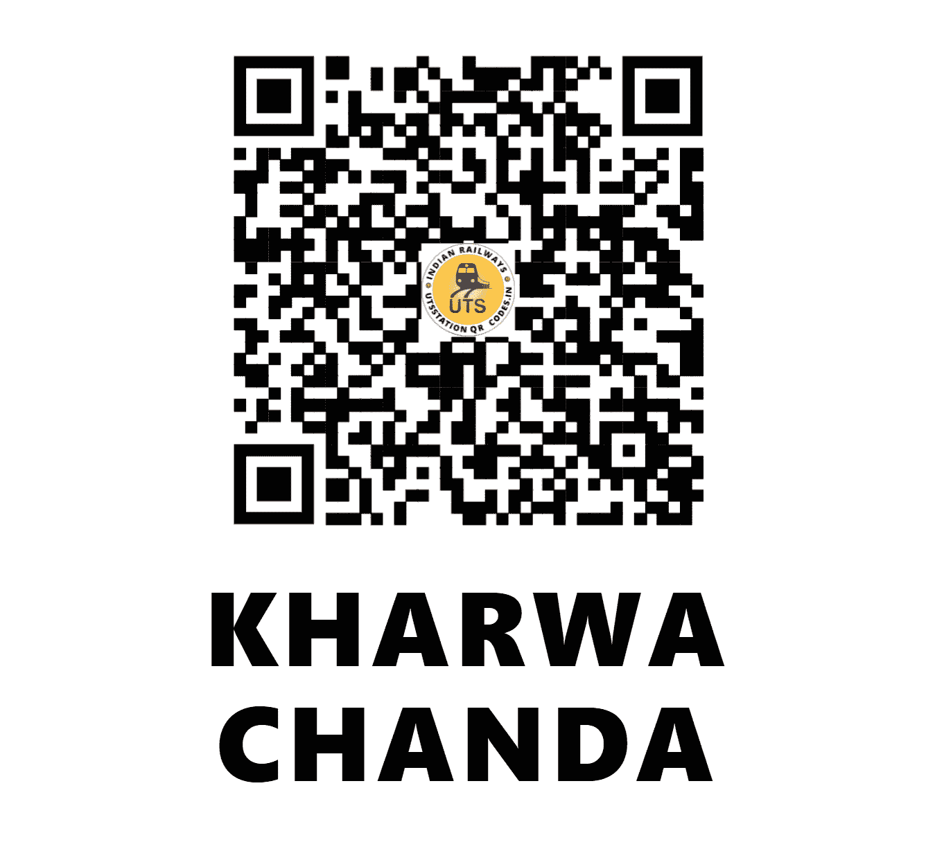 UTS QR Code for KHARWA CHANDA - KRCD - NW (RAJASTHAN)