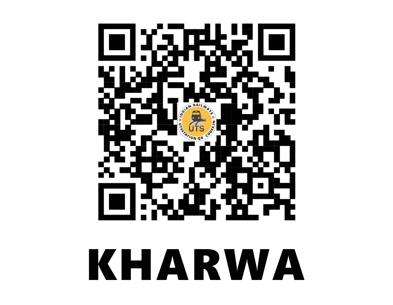 UTS QR Code for KHARWA - KRW - NW (RAJASTHAN)