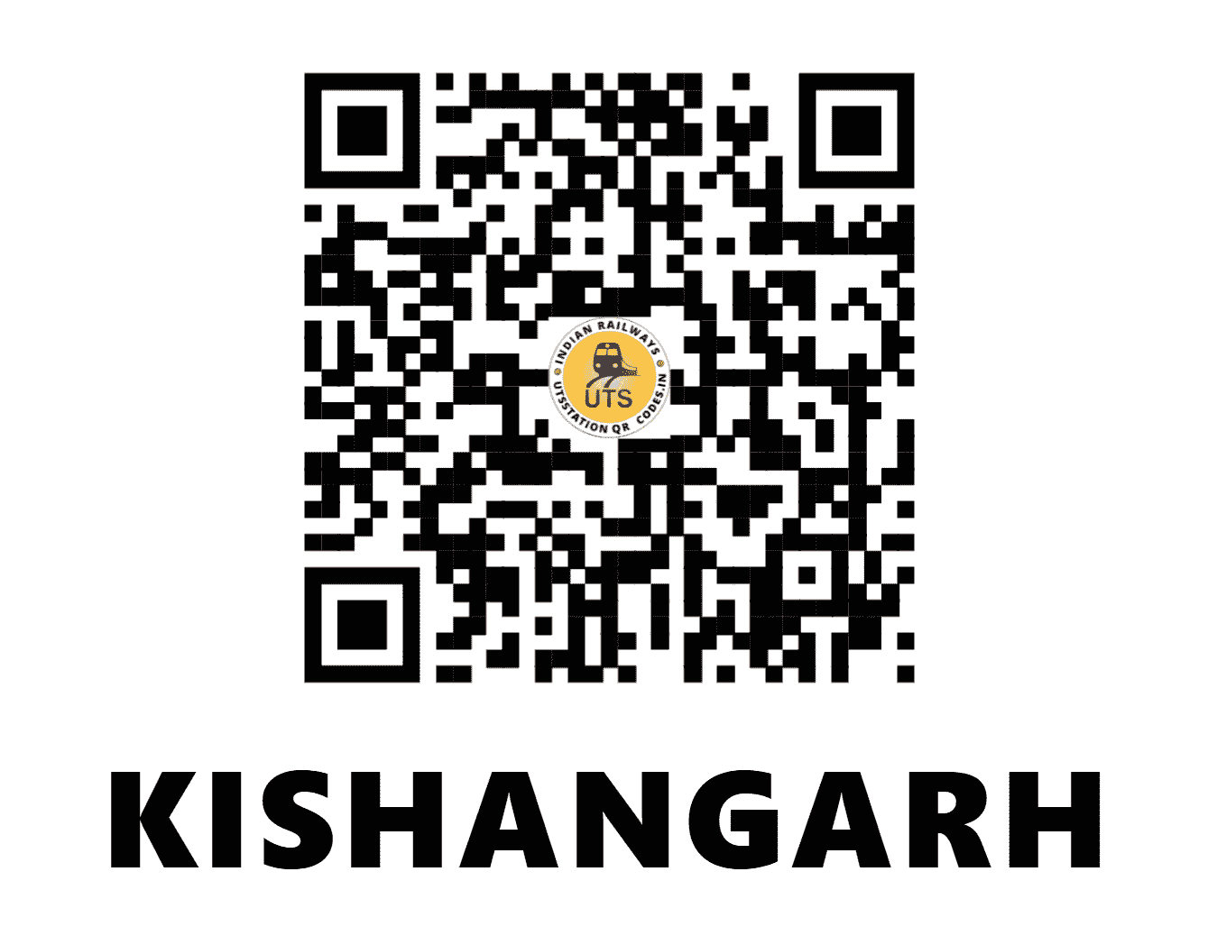 UTS QR Code for KISHANGARH - KSG - NW (RAJASTHAN)