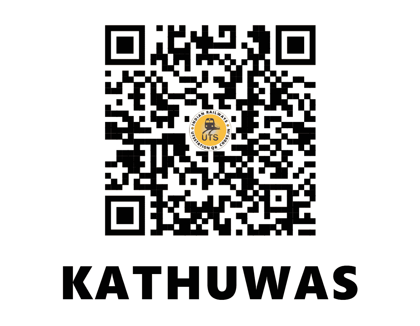 UTS QR Code for KATHUWAS - KTWS - NW (RAJASTHAN)