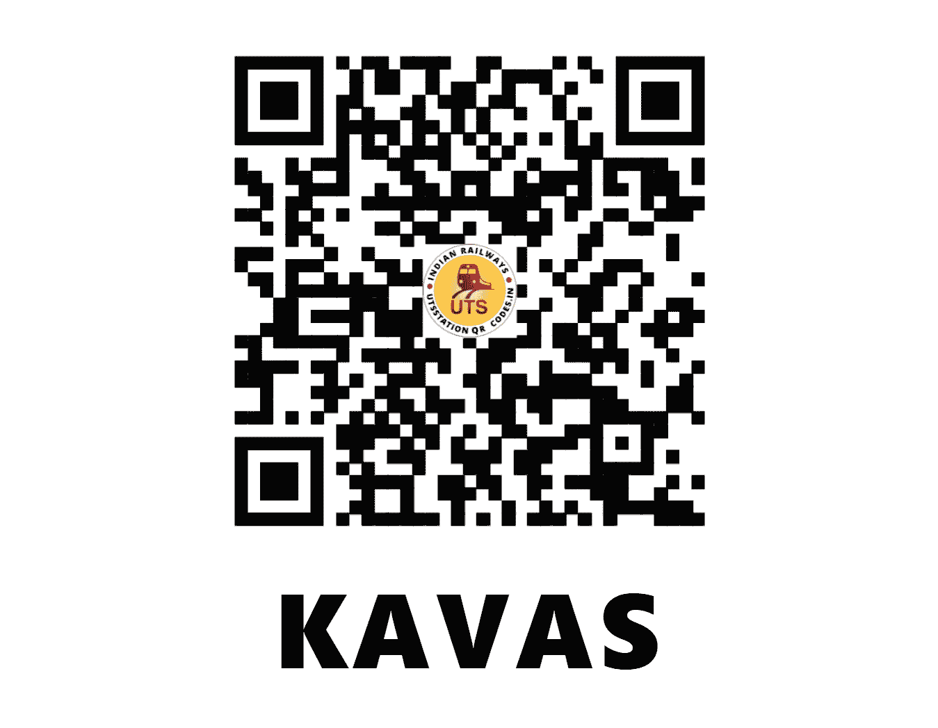 UTS QR Code for KAVAS - KVA - NW (RAJASTHAN)