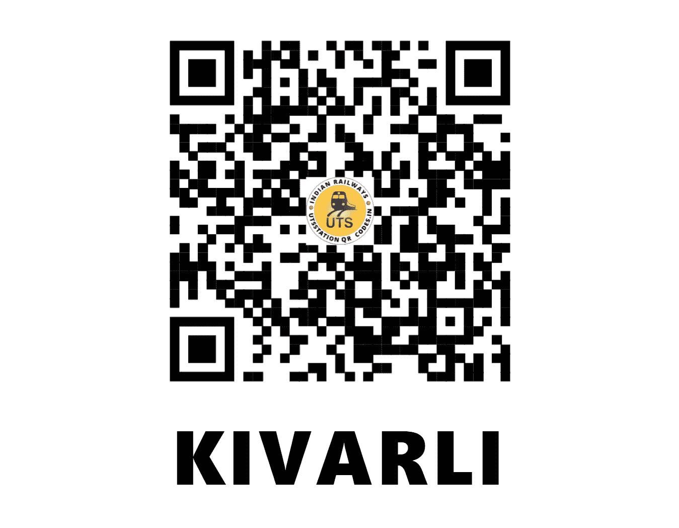 UTS QR Code for KIVARLI - KWI - NW (RAJASTHAN)
