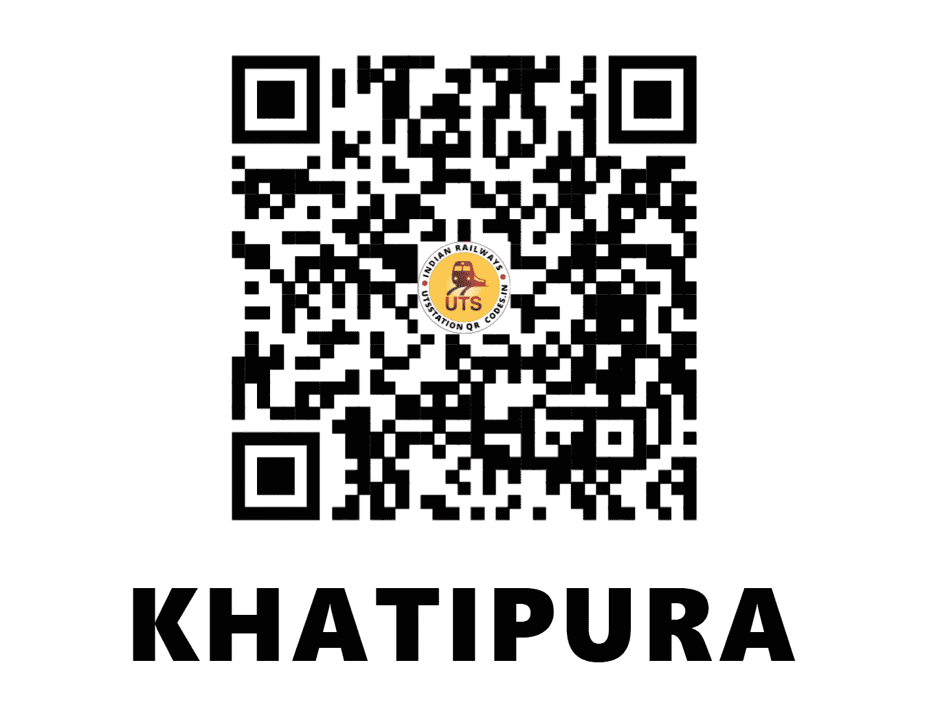 UTS QR Code for KHATIPURA - KWP - NW (RAJASTHAN)