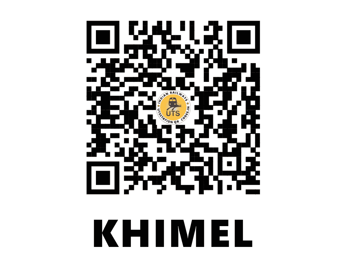 UTS QR Code for KHIMEL - KZQ - NW (RAJASTHAN)