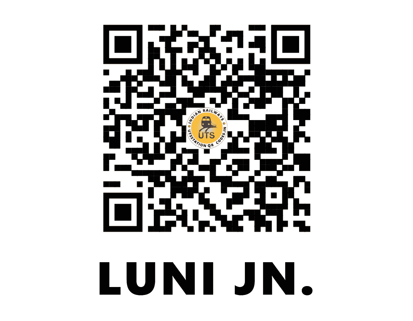 UTS QR Code for LUNI JN. - LUNI - NW (RAJASTHAN)