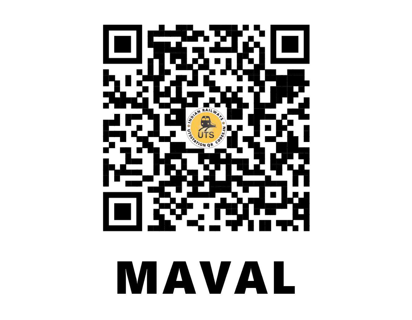 UTS QR Code for MAVAL - MAA - NW (RAJASTHAN)
