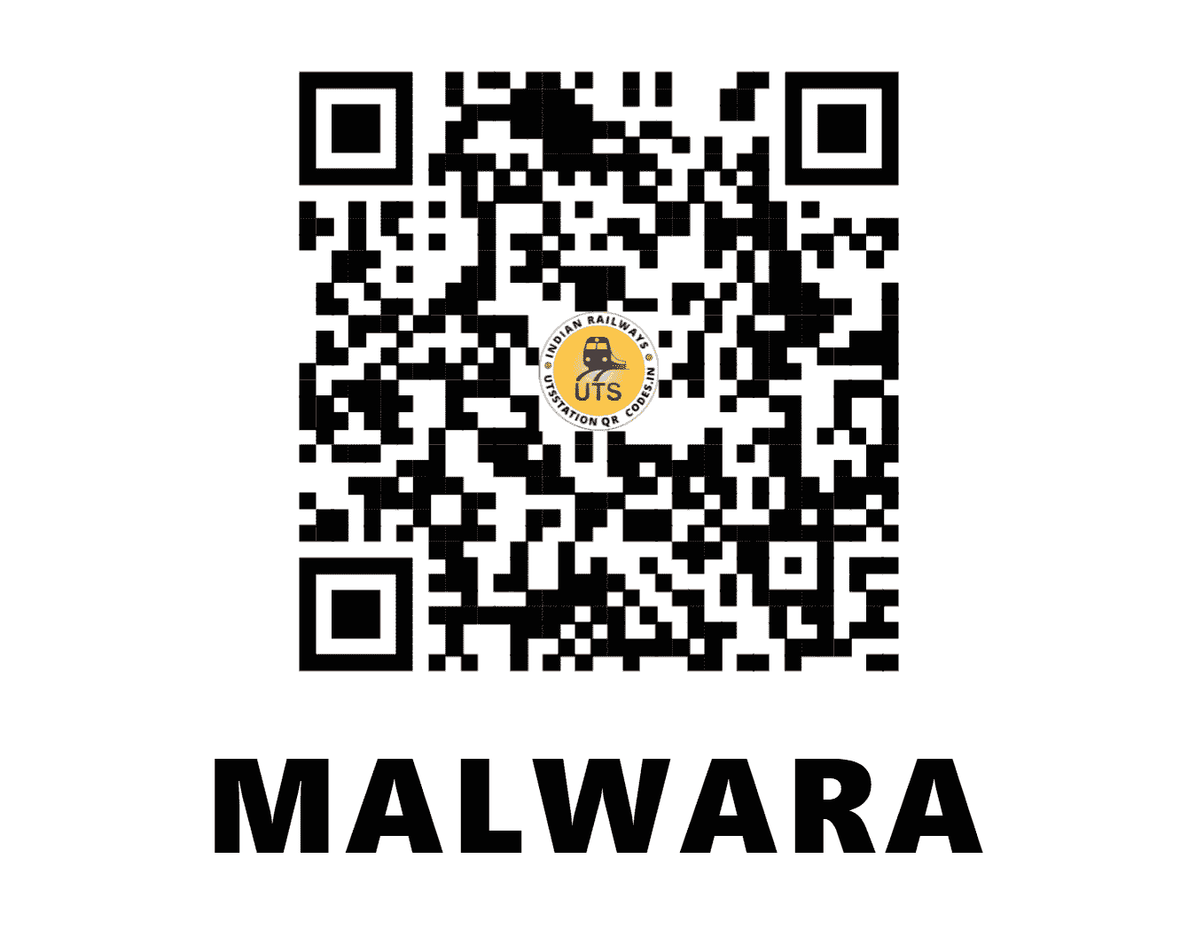 UTS QR Code for MALWARA - MBW - NW (RAJASTHAN)