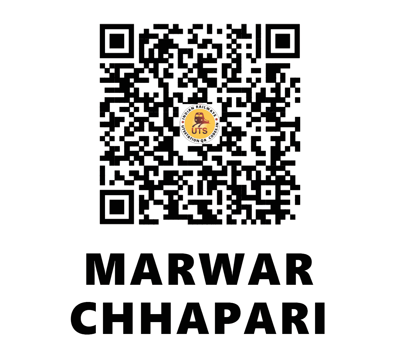 UTS QR Code for MARWAR CHHAPARI - MCPE - NW (RAJASTHAN)