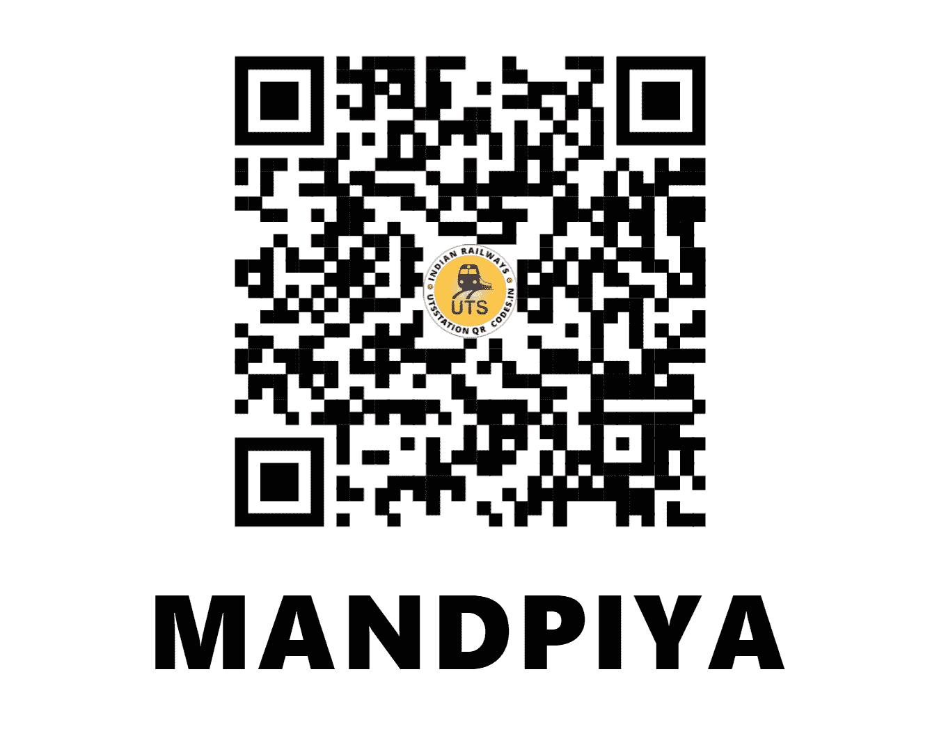 UTS QR Code for MANDPIYA - MDPA - NW (RAJASTHAN)