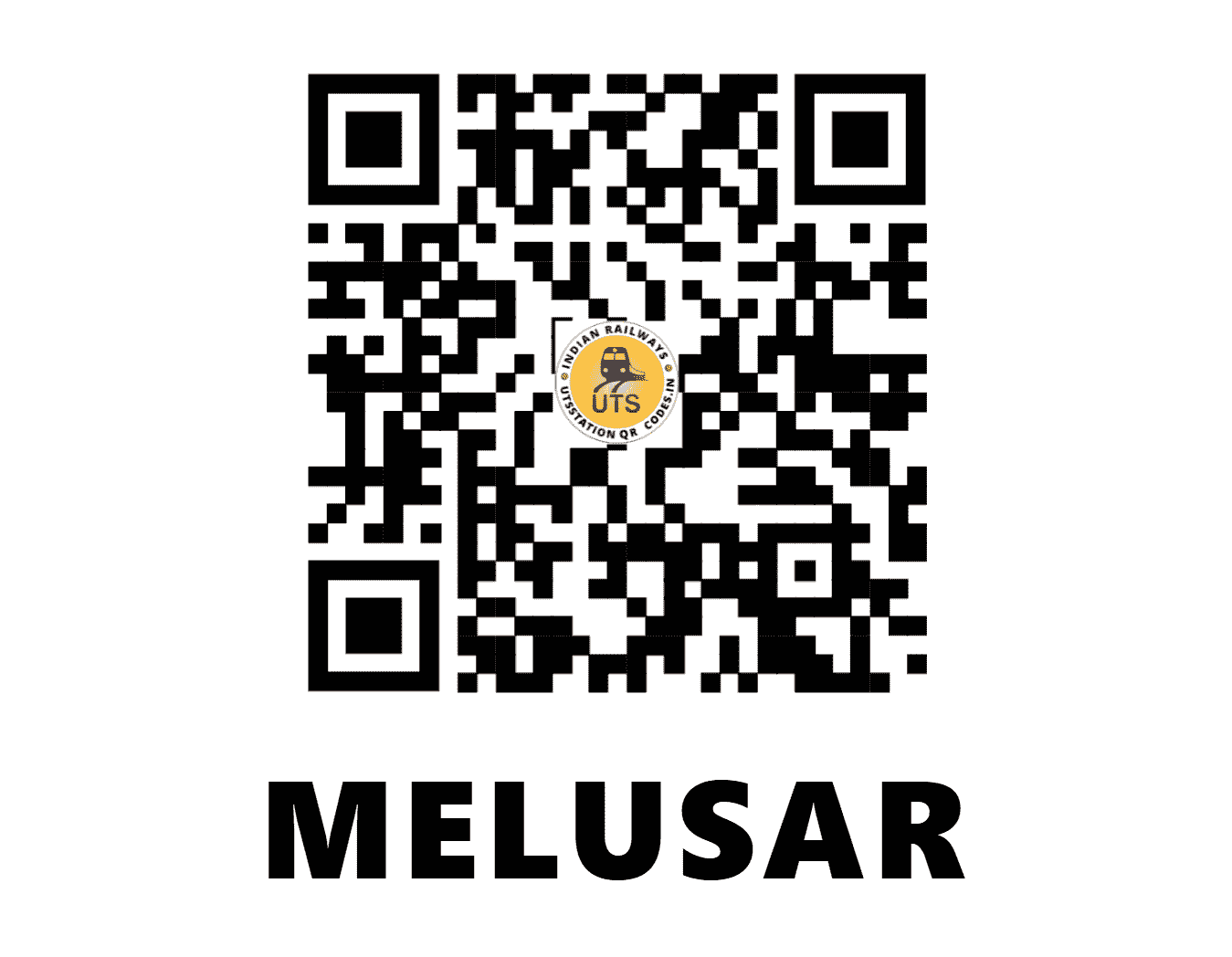 UTS QR Code for MELUSAR - MELH - NW (RAJASTHAN)