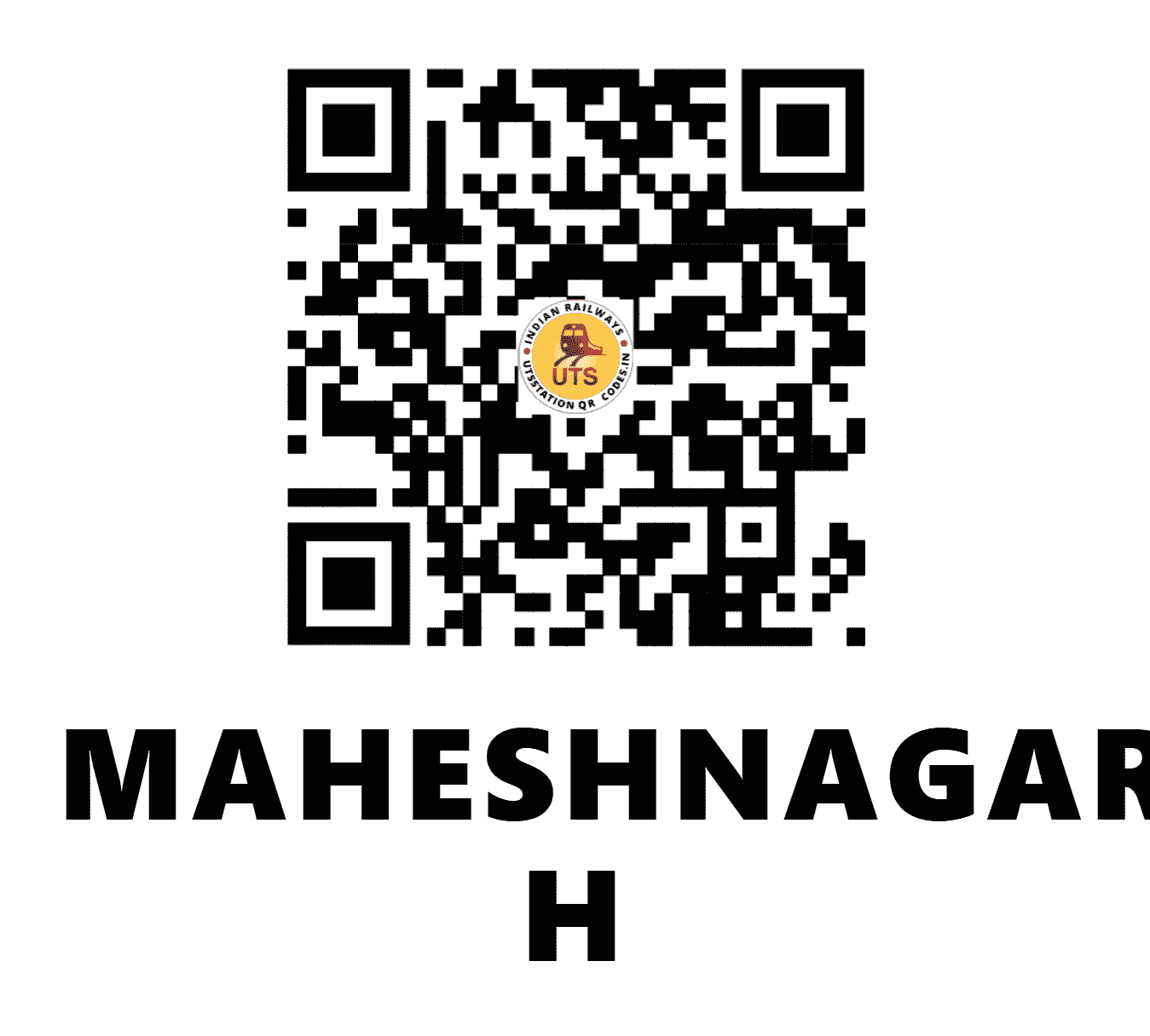 UTS QR Code for MAHESHNAGAR H - MHNR - NW (RAJASTHAN)