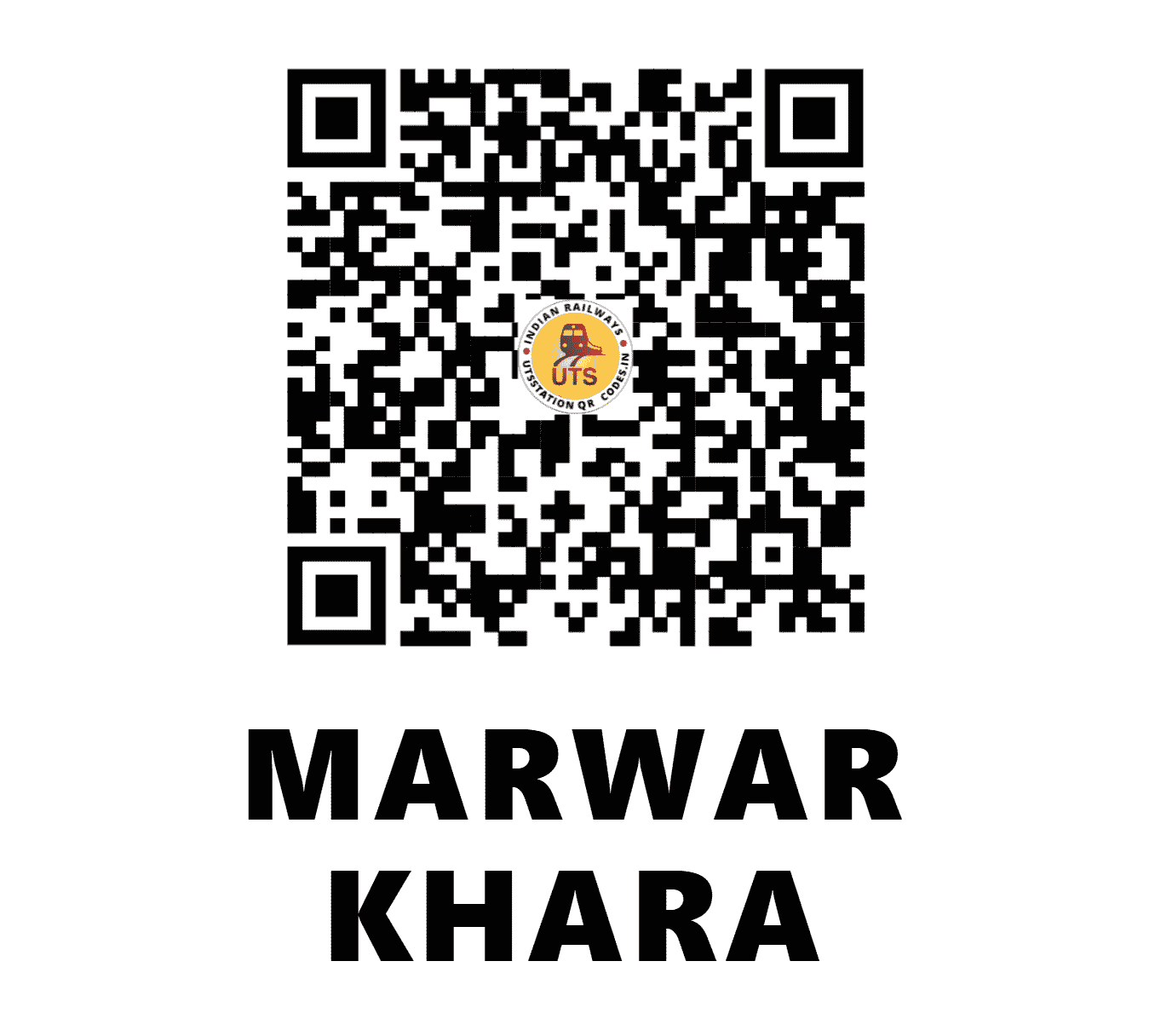 UTS QR Code for MARWAR KHARA - MKHR - NW (RAJASTHAN)