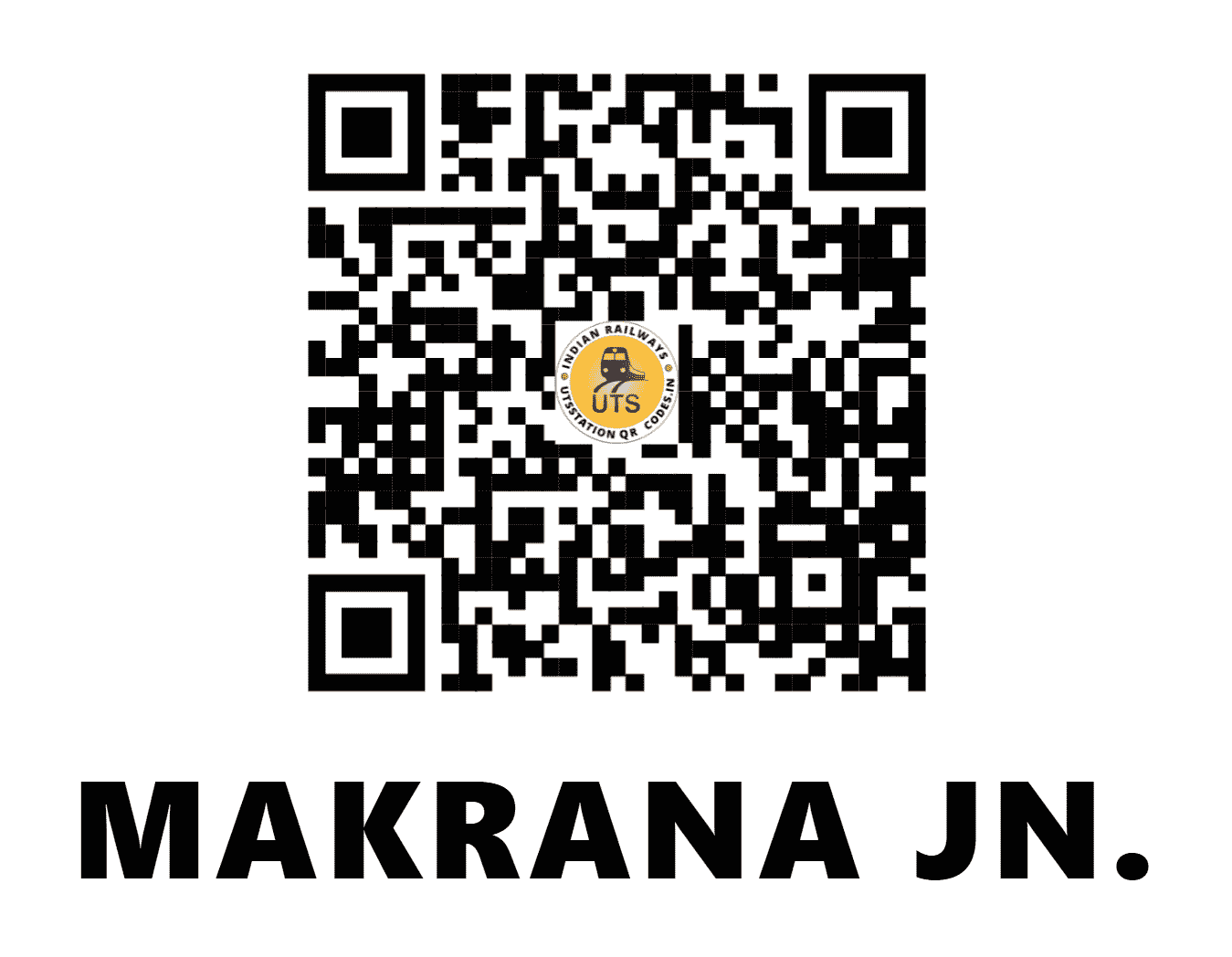 UTS QR Code for MAKRANA JN. - MKN - NW (RAJASTHAN)