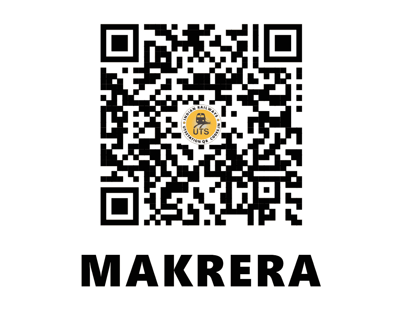 UTS QR Code for MAKRERA - MKRA - NW (RAJASTHAN)