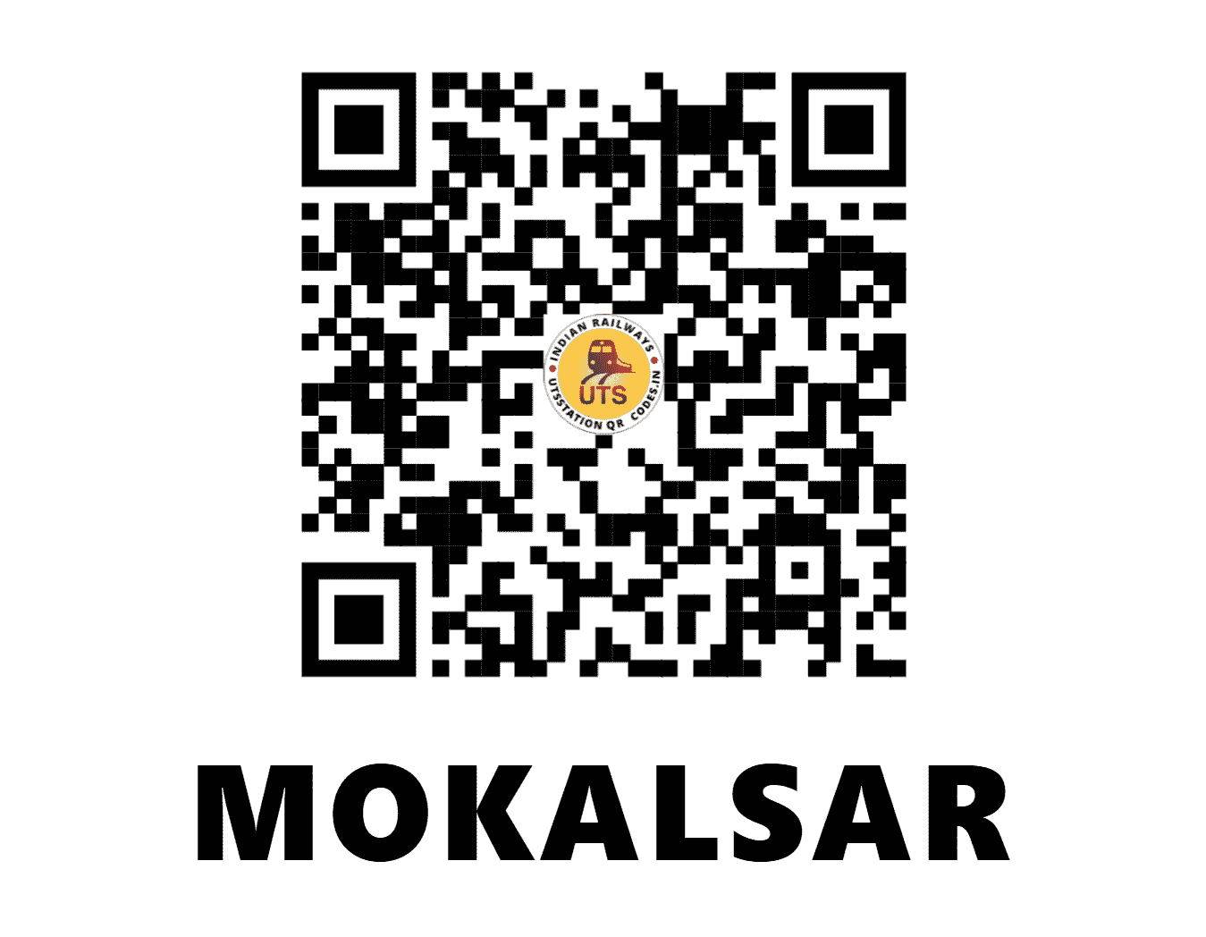 UTS QR Code for MOKALSAR - MKSR - NW (RAJASTHAN)