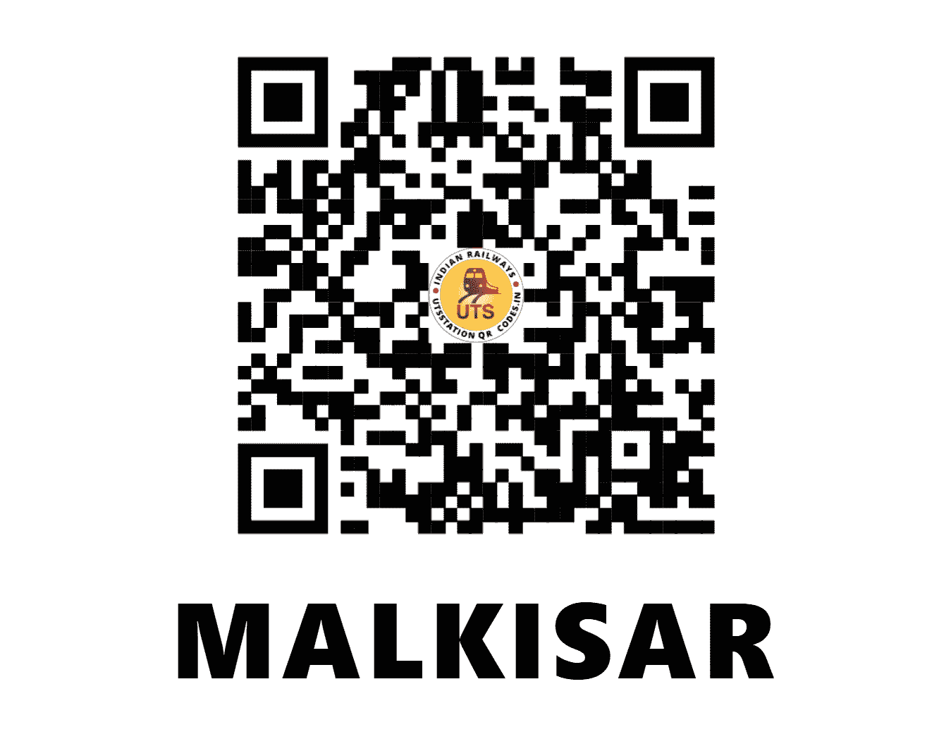 UTS QR Code for MALKISAR - MLC - NW (RAJASTHAN)