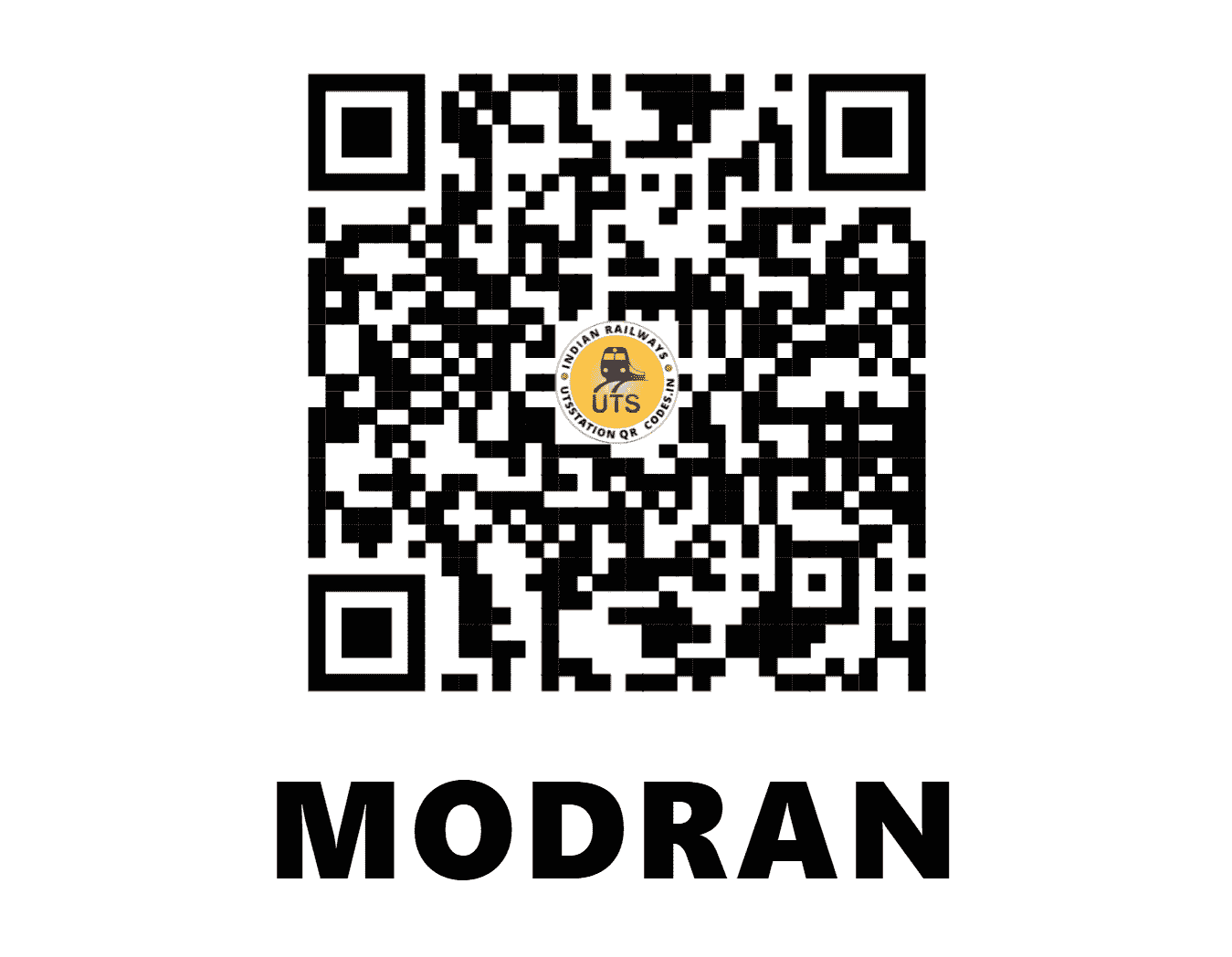 UTS QR Code for MODRAN - MON - NW (RAJASTHAN)