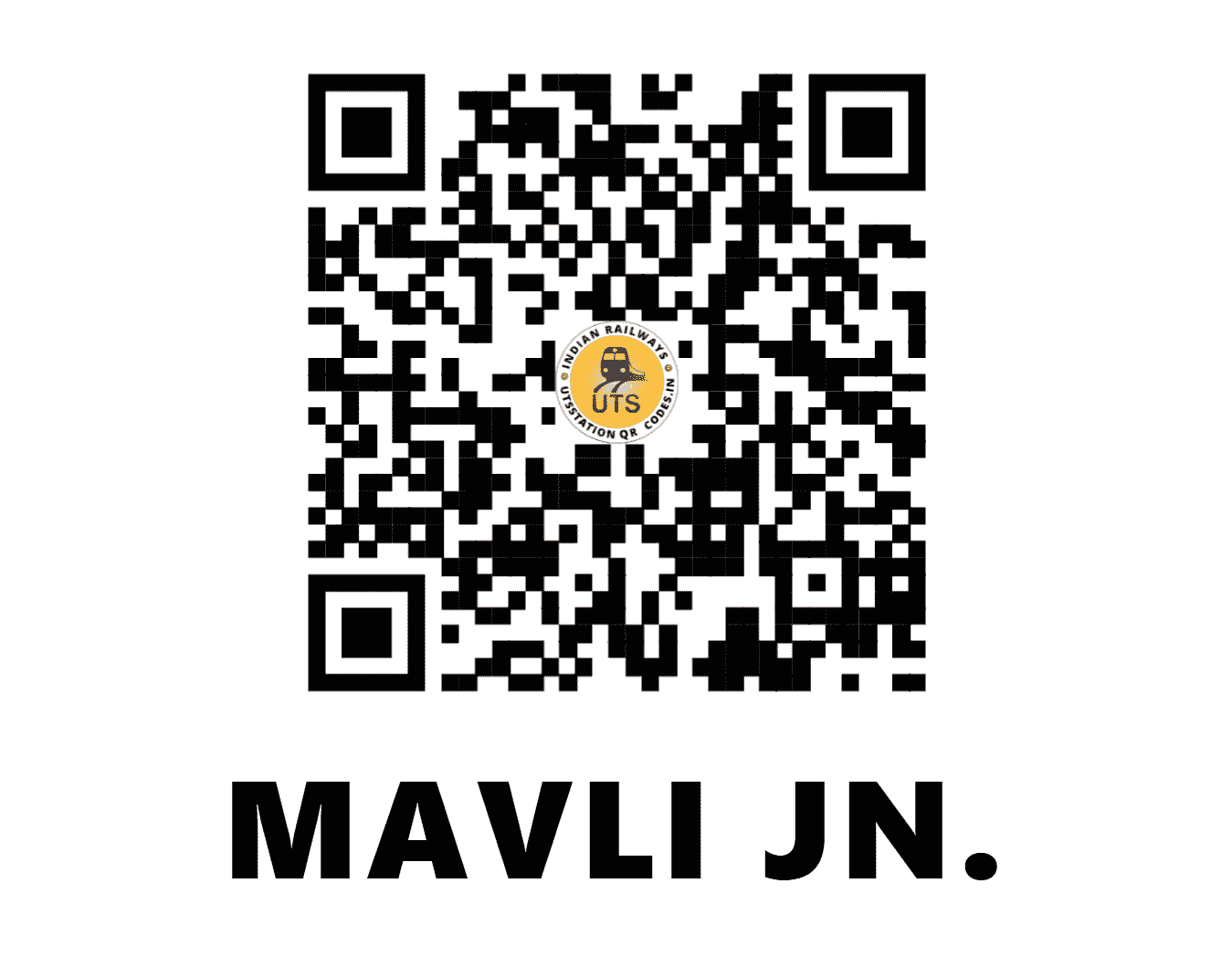 UTS QR Code for MAVLI JN. - MVJ - NW (RAJASTHAN)