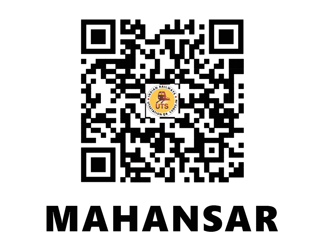 UTS QR Code for MAHANSAR - MWR - NW (RAJASTHAN)