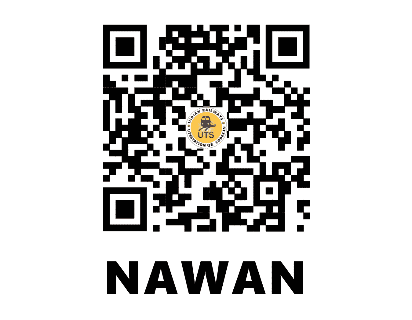 UTS QR Code for NAWAN - NAWN - NW (RAJASTHAN)