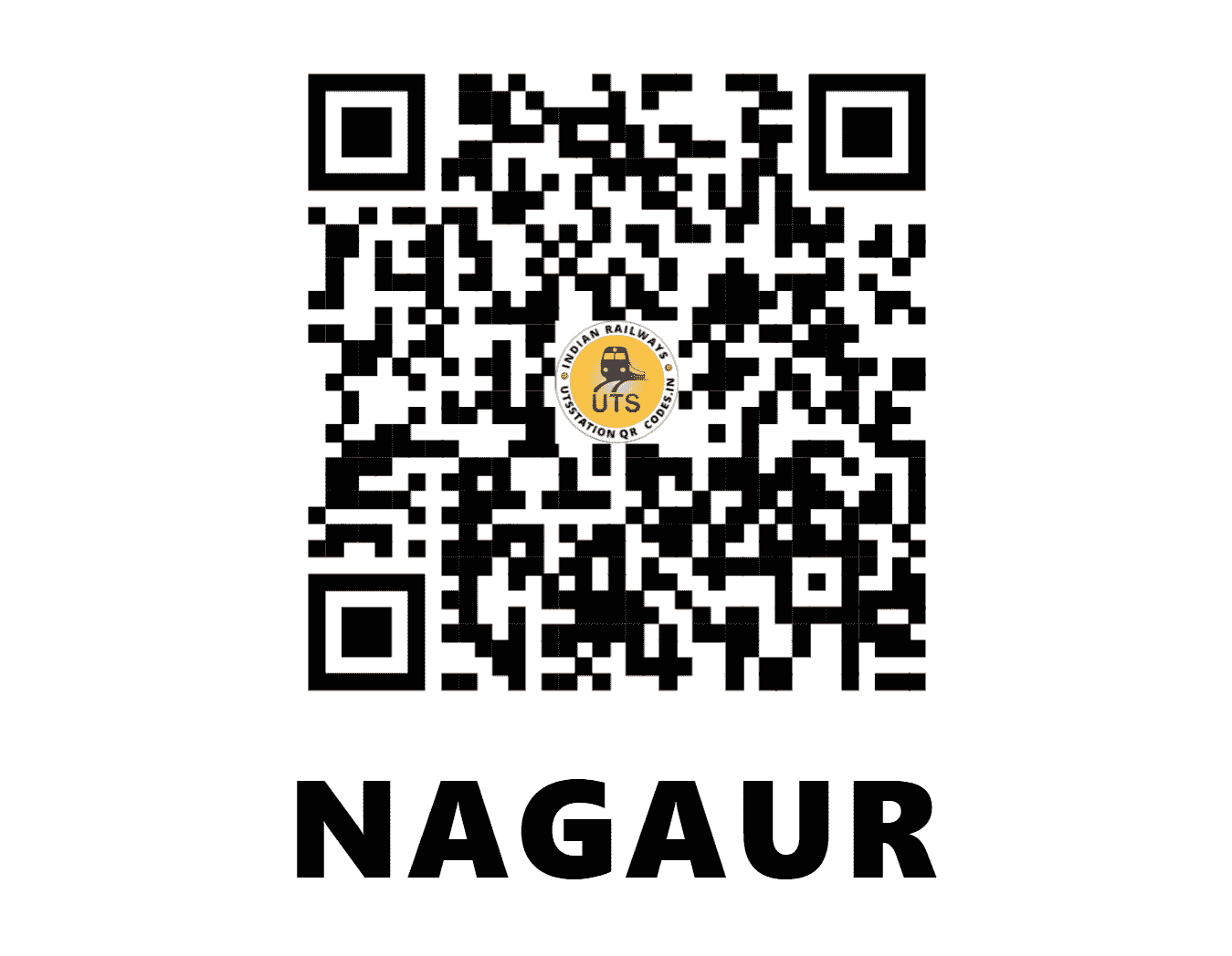 UTS QR Code for NAGAUR - NGO - NW (RAJASTHAN)
