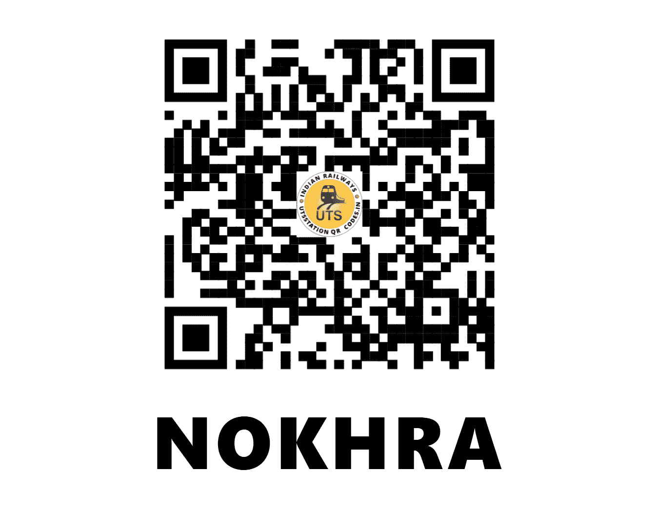 UTS QR Code for NOKHRA - NKRA - NW (RAJASTHAN)
