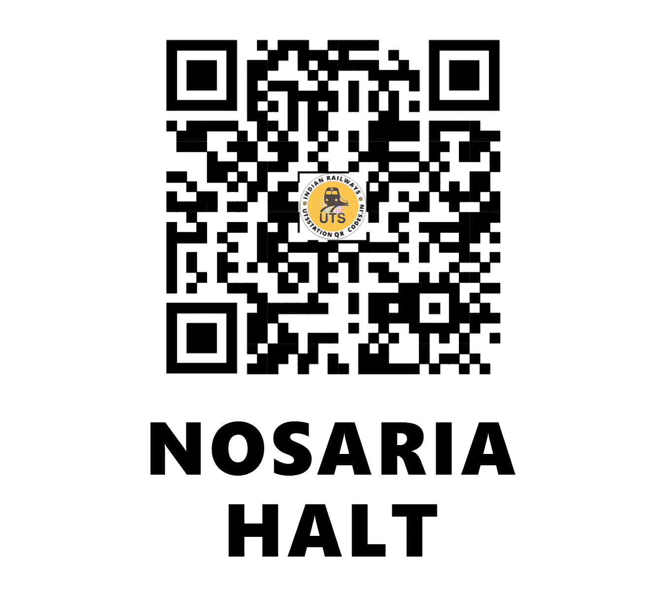 UTS QR Code for NOSARIA HALT - NOA - NW (RAJASTHAN)
