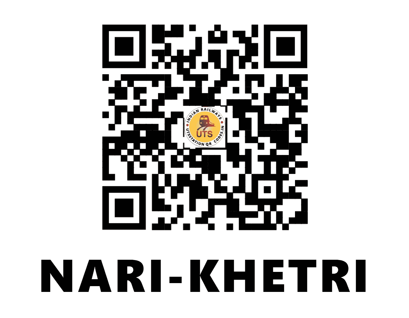 UTS QR Code for NARI-KHETRI - NRKE - NW (RAJASTHAN)