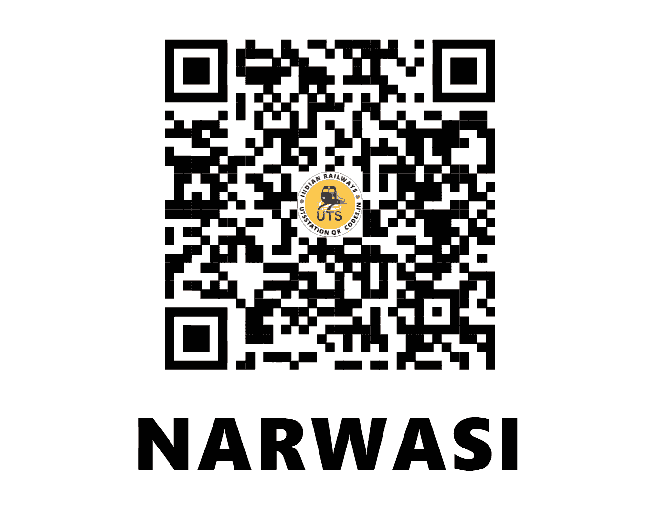 UTS QR Code for NARWASI - NRWI - NW (RAJASTHAN)