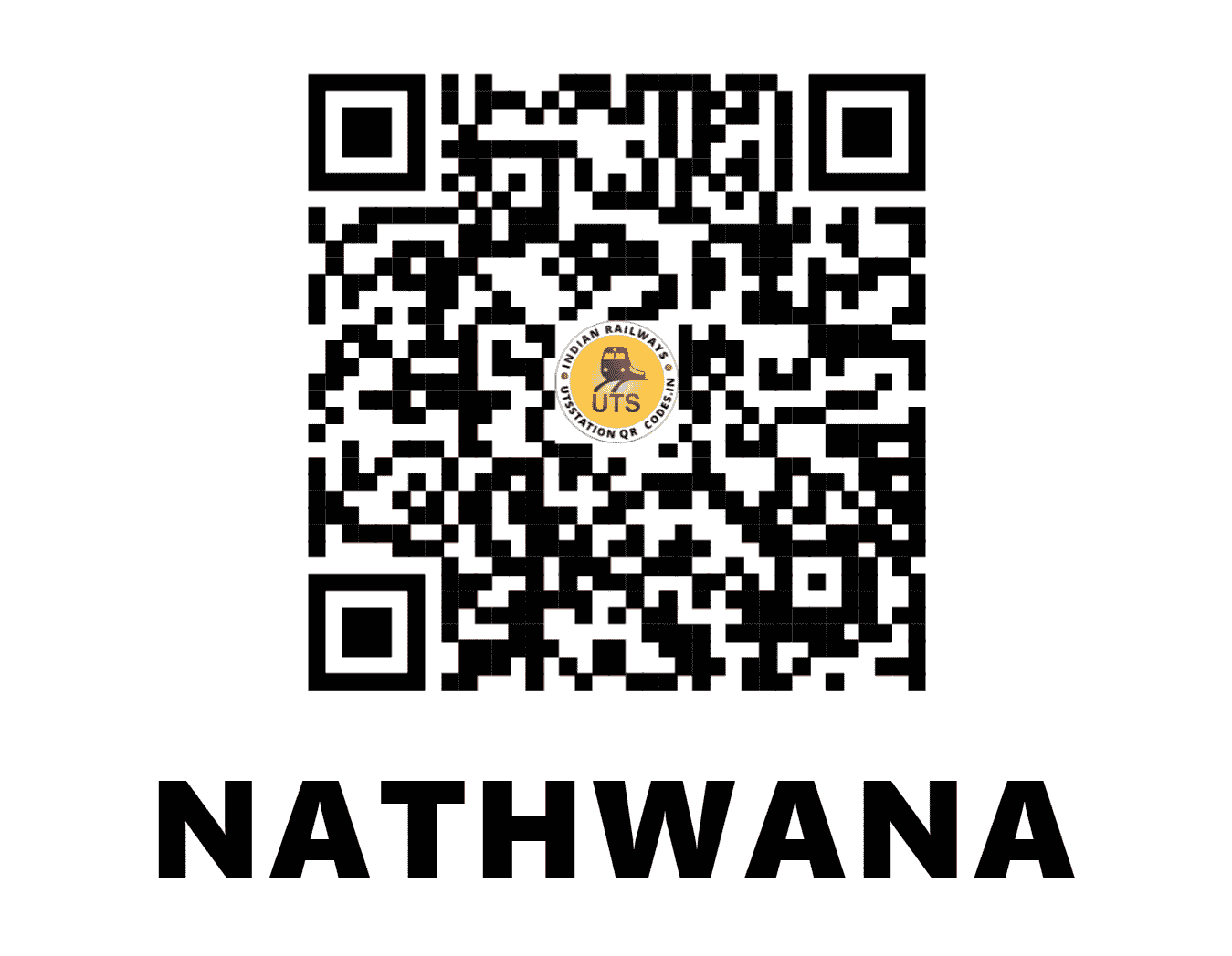 UTS QR Code for NATHWANA - NTZ - NW (RAJASTHAN)