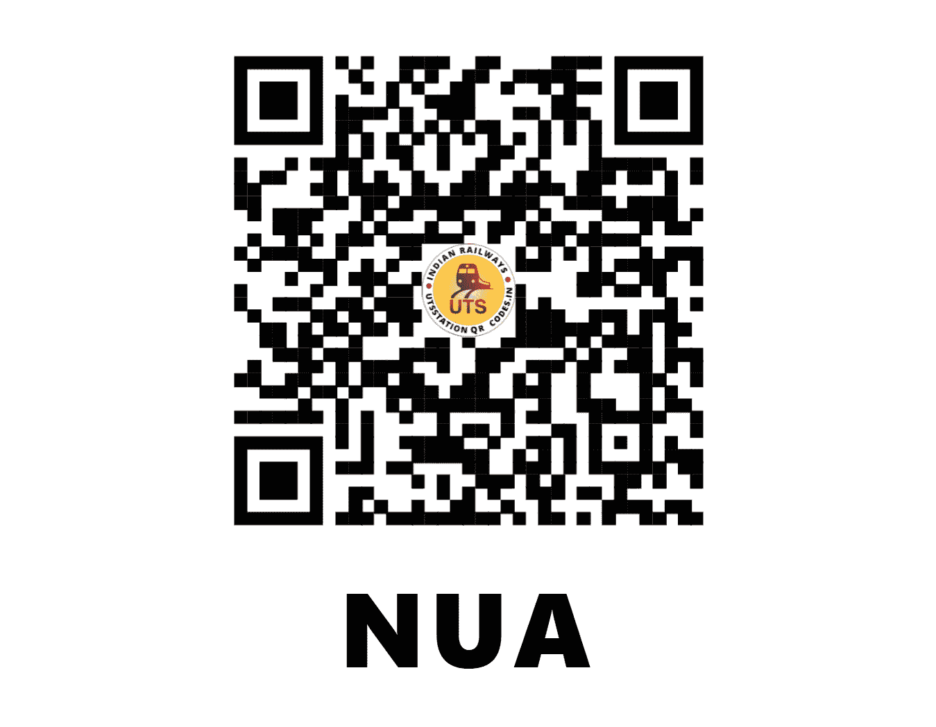 UTS QR Code for NUA - NUA - NW (RAJASTHAN)
