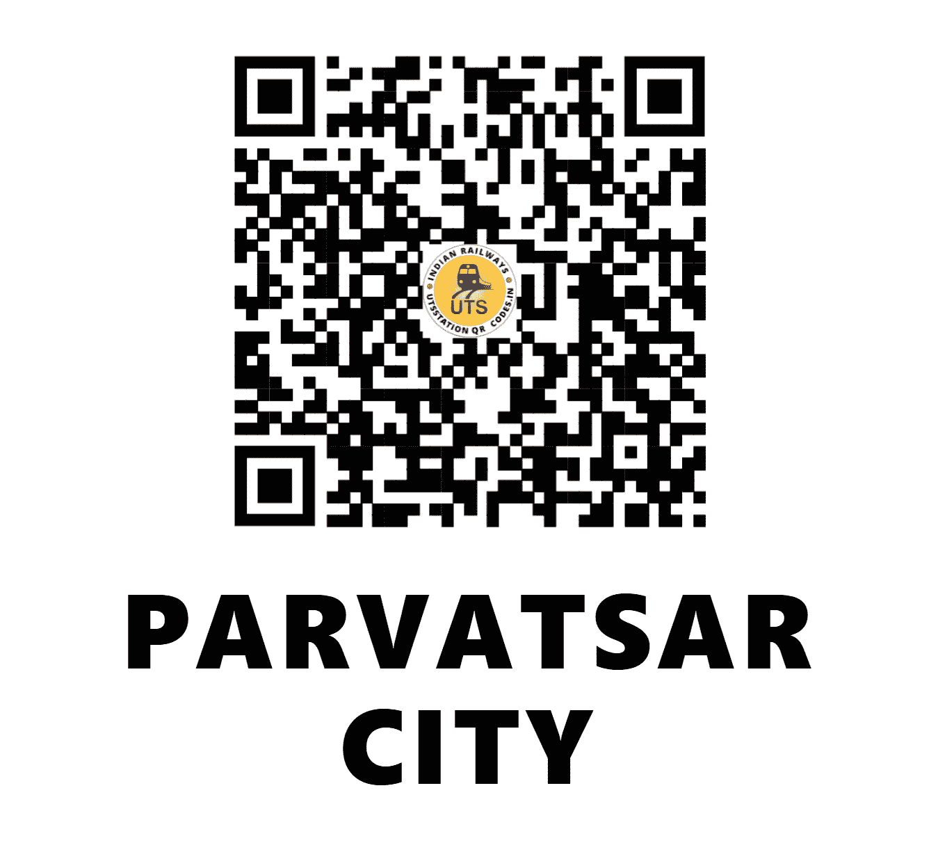 UTS QR Code for PARVATSAR CITY - PBC - NW (RAJASTHAN)
