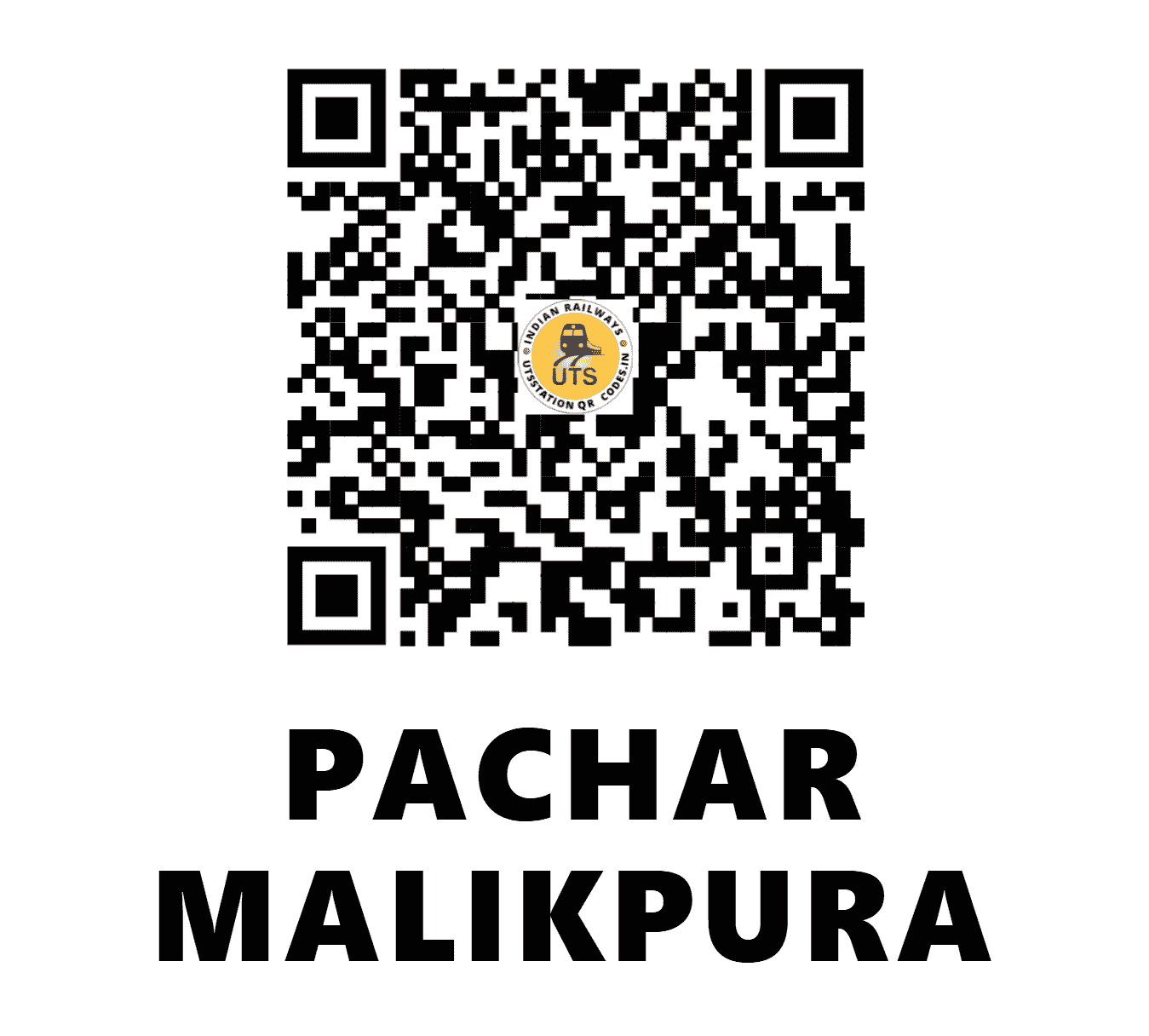 UTS QR Code for PACHAR MALIKPURA - PCMK - NW (RAJASTHAN)