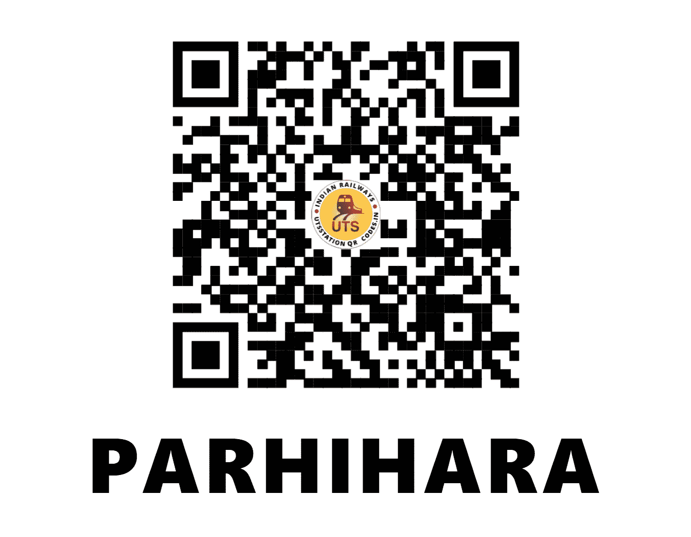UTS QR Code for PARHIHARA - PIH - NW (RAJASTHAN)