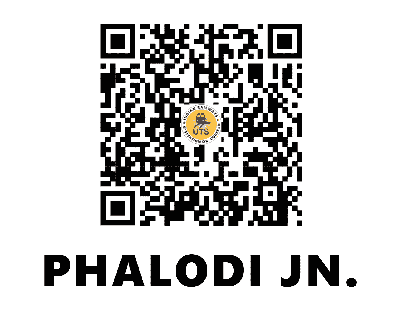 UTS QR Code for PHALODI JN. - PLCJ - NW (RAJASTHAN)