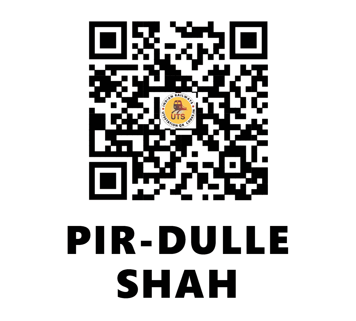 UTS QR Code for PIR-DULLE SHAH - PRDH - NW (RAJASTHAN)