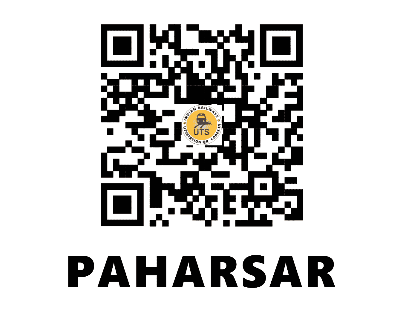 UTS QR Code for PAHARSAR - PRSR - NW (RAJASTHAN)