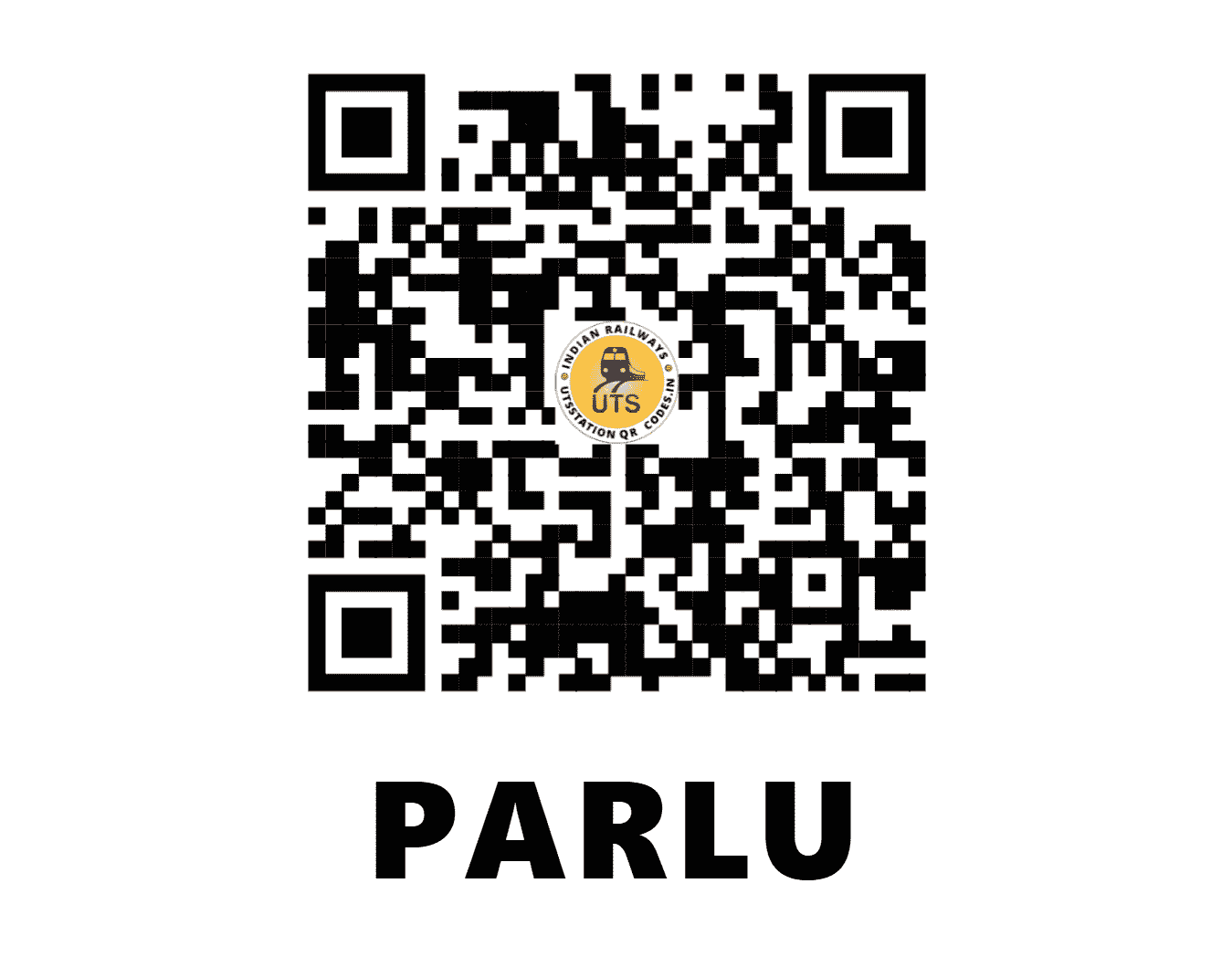 UTS QR Code for PARLU - PRU - NW (RAJASTHAN)