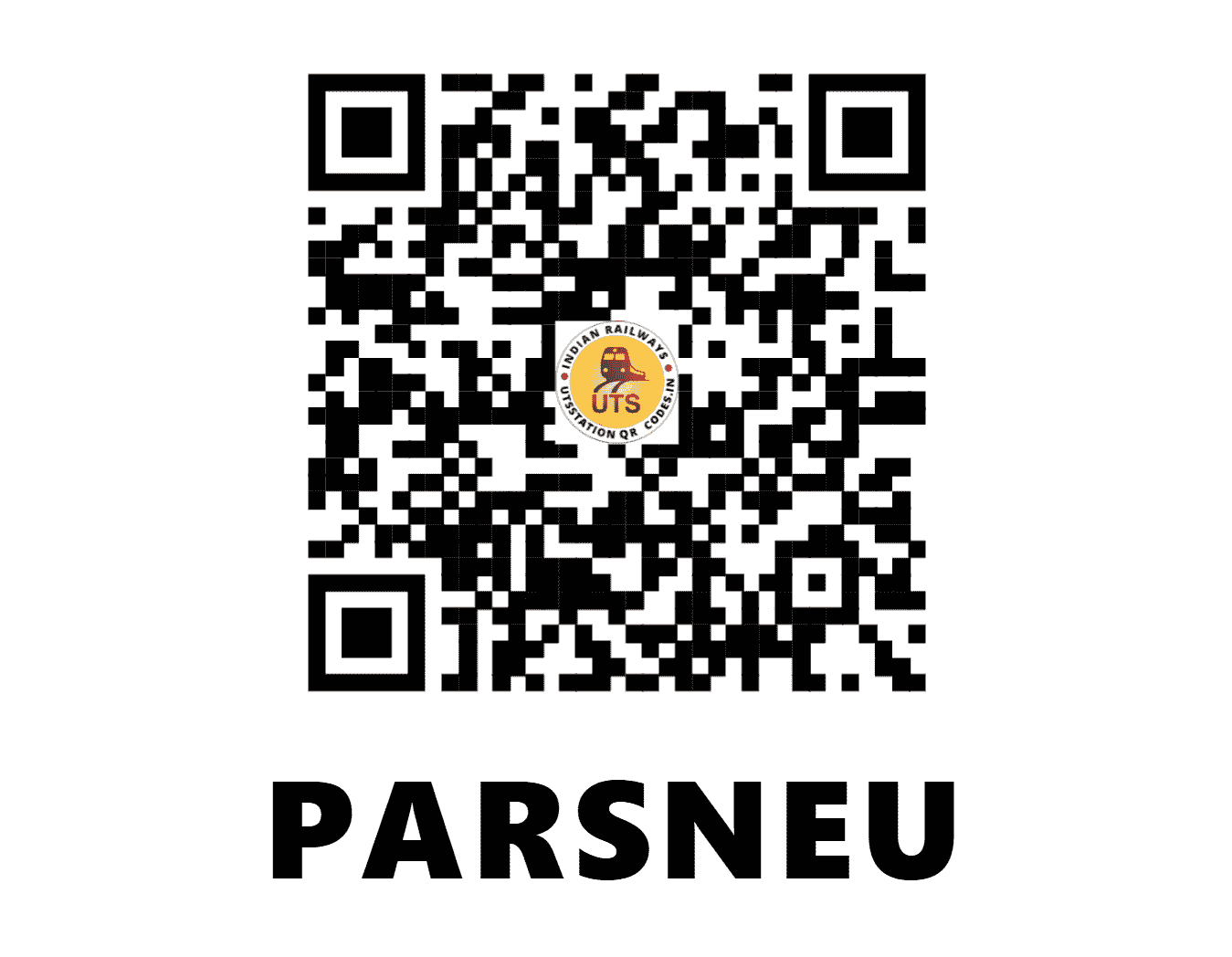 UTS QR Code for PARSNEU - PSV - NW (RAJASTHAN)