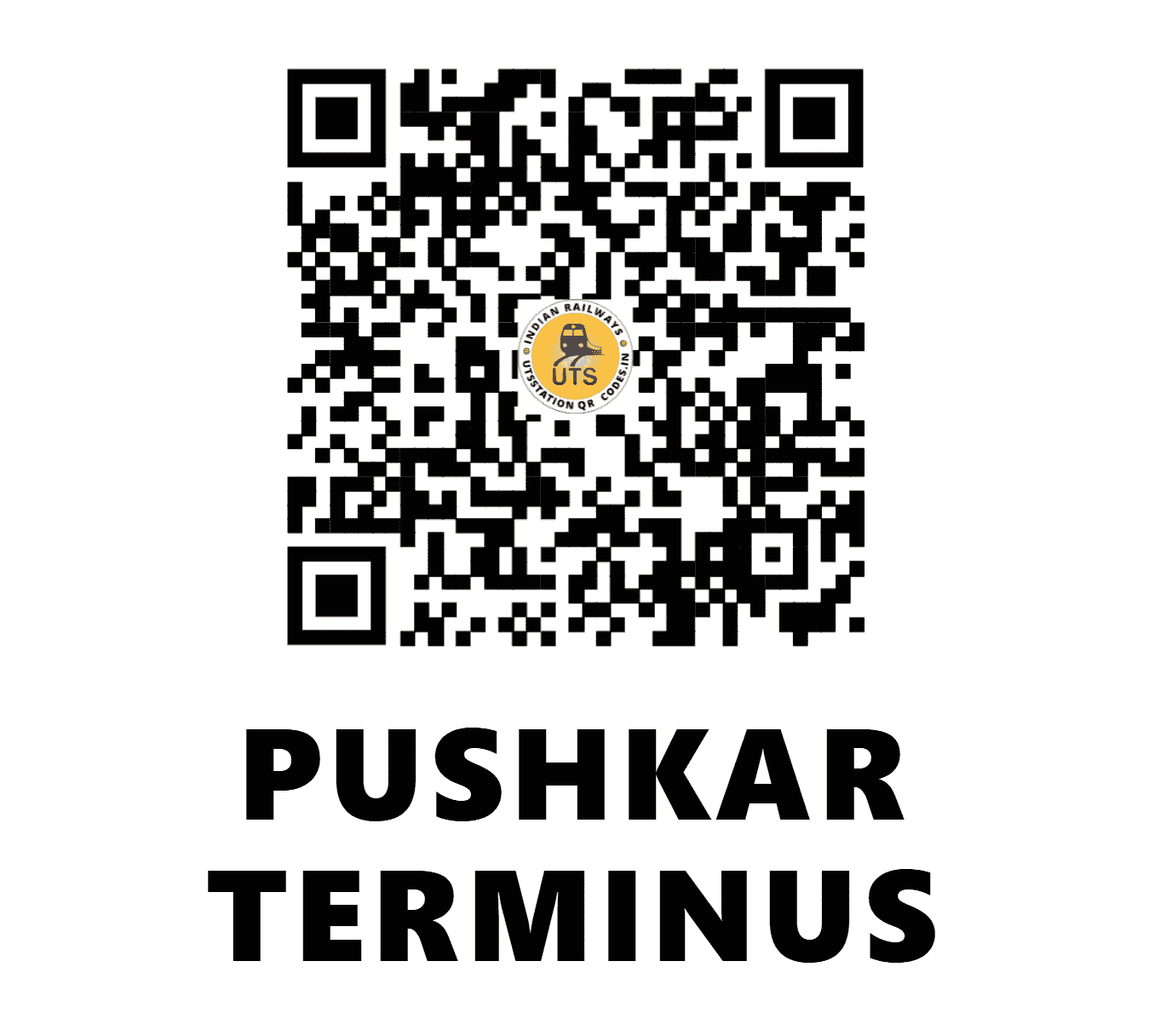 UTS QR Code for PUSHKAR TERMINUS - PUHT - NW (RAJASTHAN)