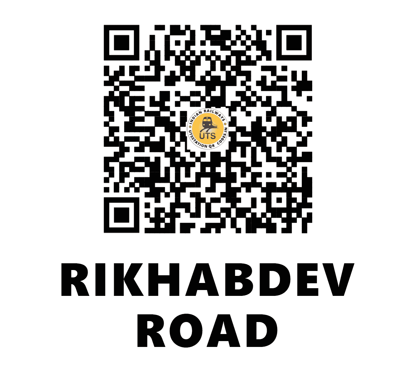 UTS QR Code for RIKHABDEV ROAD - RDD - NW (RAJASTHAN)