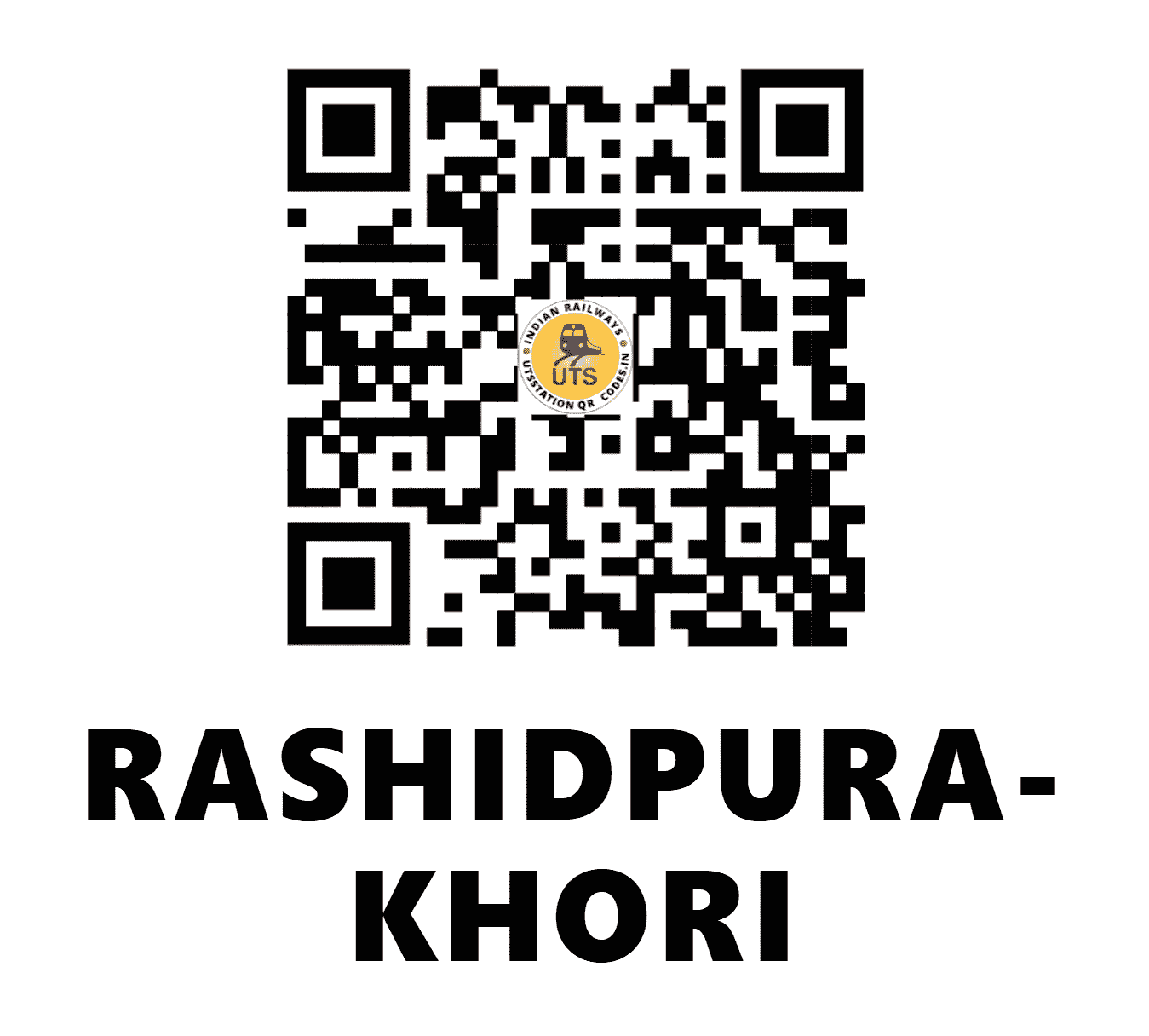 UTS QR Code for RASHIDPURA-KHORI - RDK - NW (RAJASTHAN)
