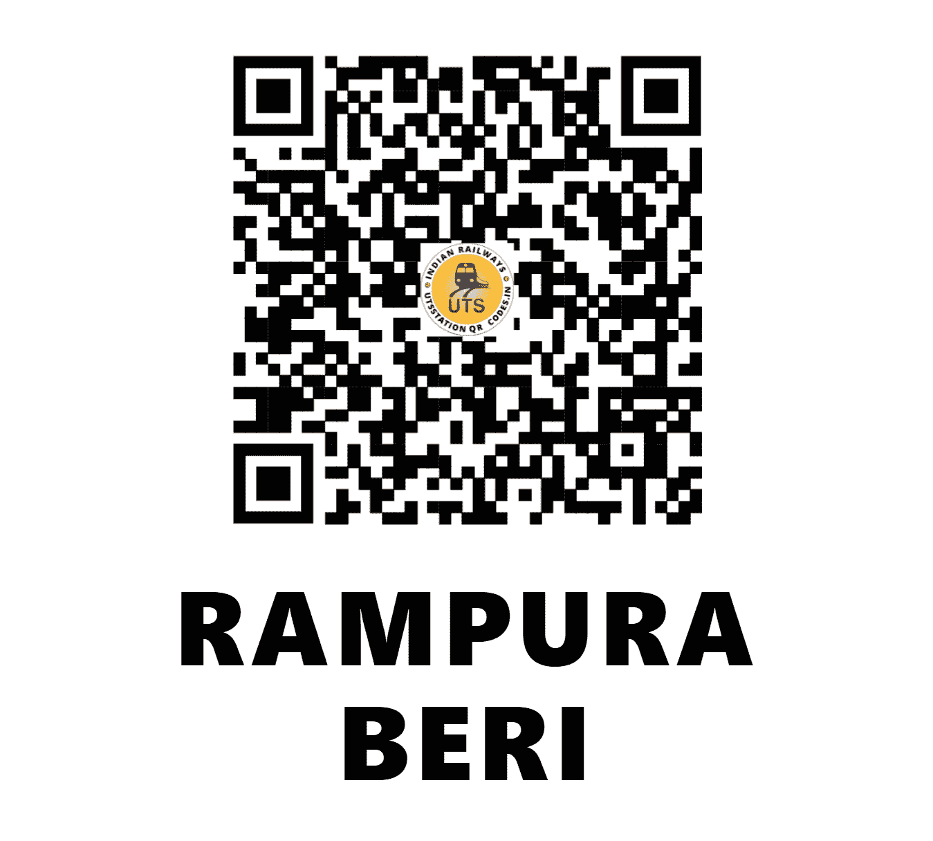 UTS QR Code for RAMPURA BERI - RMB - NW (RAJASTHAN)
