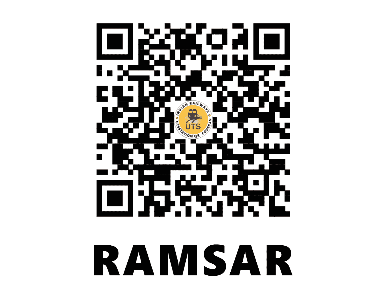 UTS QR Code for RAMSAR - RMX - NW (RAJASTHAN)