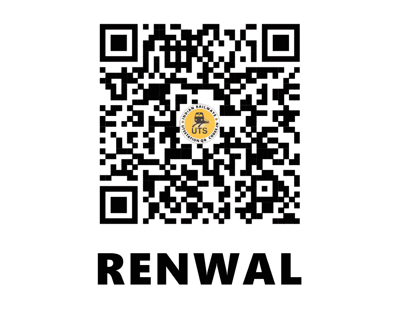 UTS QR Code for RENWAL - RNW - NW (RAJASTHAN)