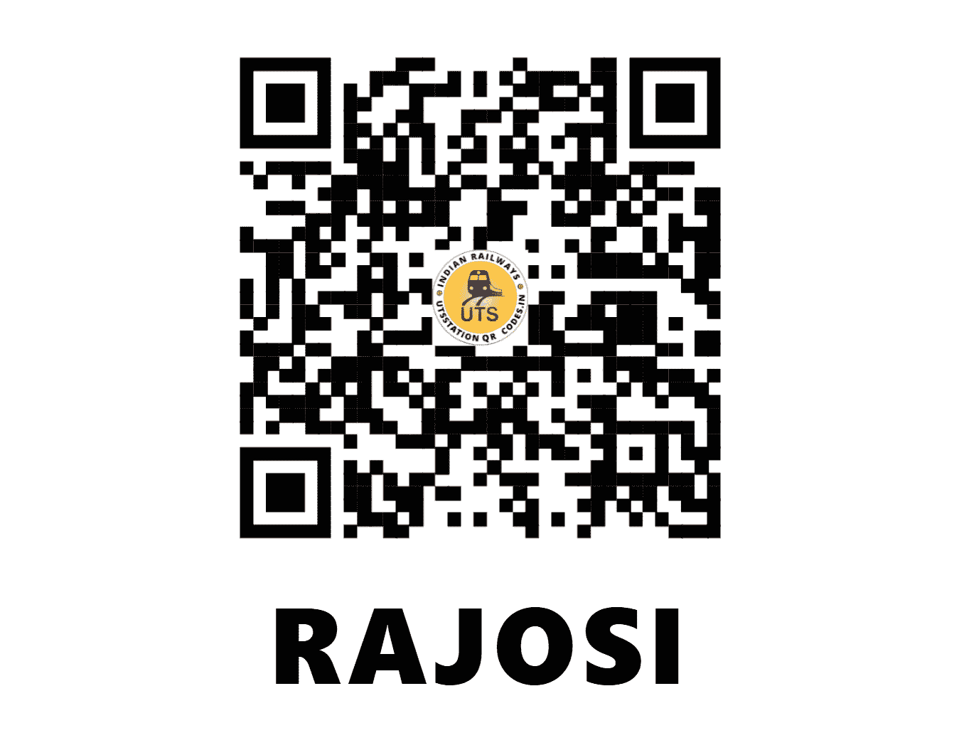 UTS QR Code for RAJOSI - ROS - NW (RAJASTHAN)