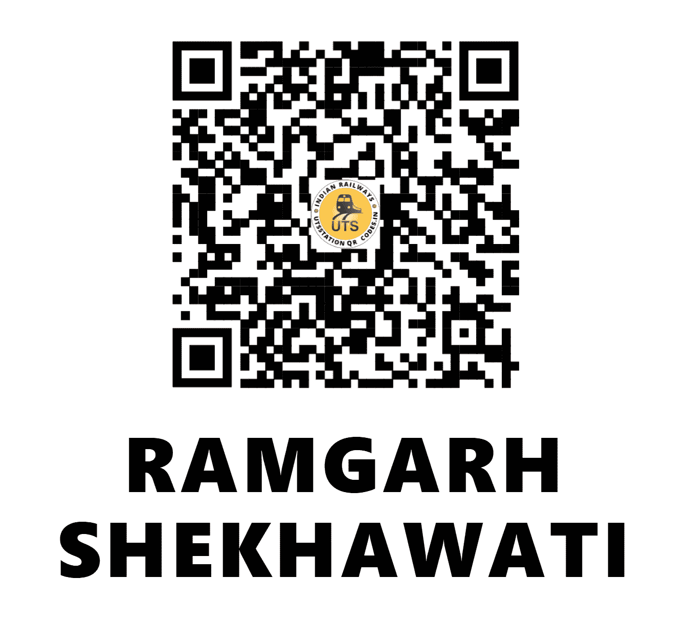 UTS QR Code for RAMGARH SHEKHAWATI - RSWT - NW (RAJASTHAN)