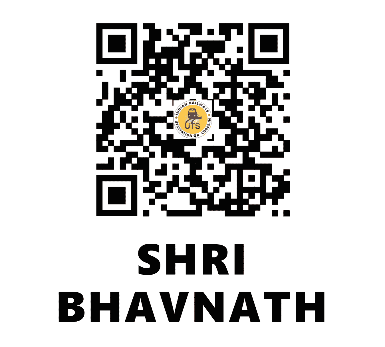 UTS QR Code for SHRI BHAVNATH - SBHN - NW (RAJASTHAN)