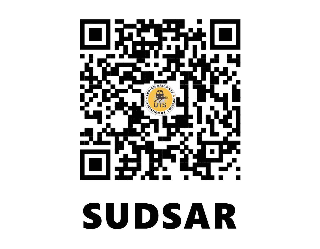 UTS QR Code for SUDSAR - SDF - NW (RAJASTHAN)